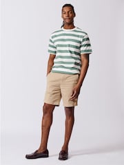 Aubin Blue Stamford 100% Cotton Chino Shorts - Image 3 of 6