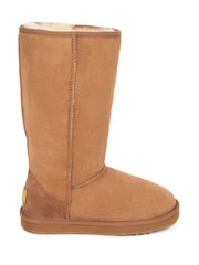 Just Sheepskin Brown Ladies Tall Classic Boots - Image 2 of 5