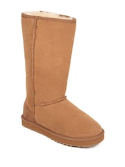 Just Sheepskin Brown Ladies Tall Classic Boots - Image 3 of 5