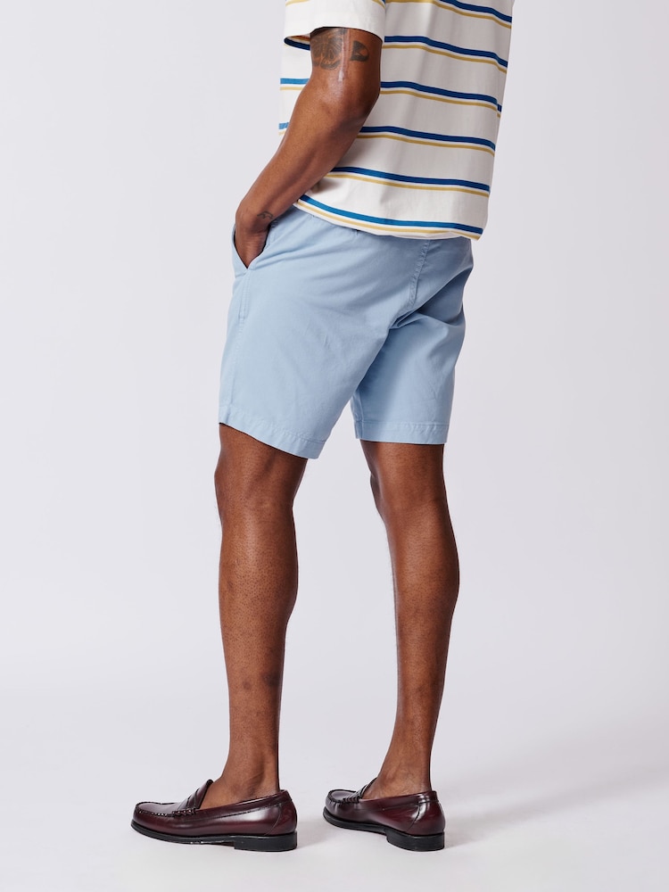 Aubin Blue Stamford 100% Cotton Chino Shorts - Image 2 of 6