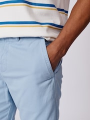 Aubin Blue Stamford 100% Cotton Chino Shorts - Image 3 of 6