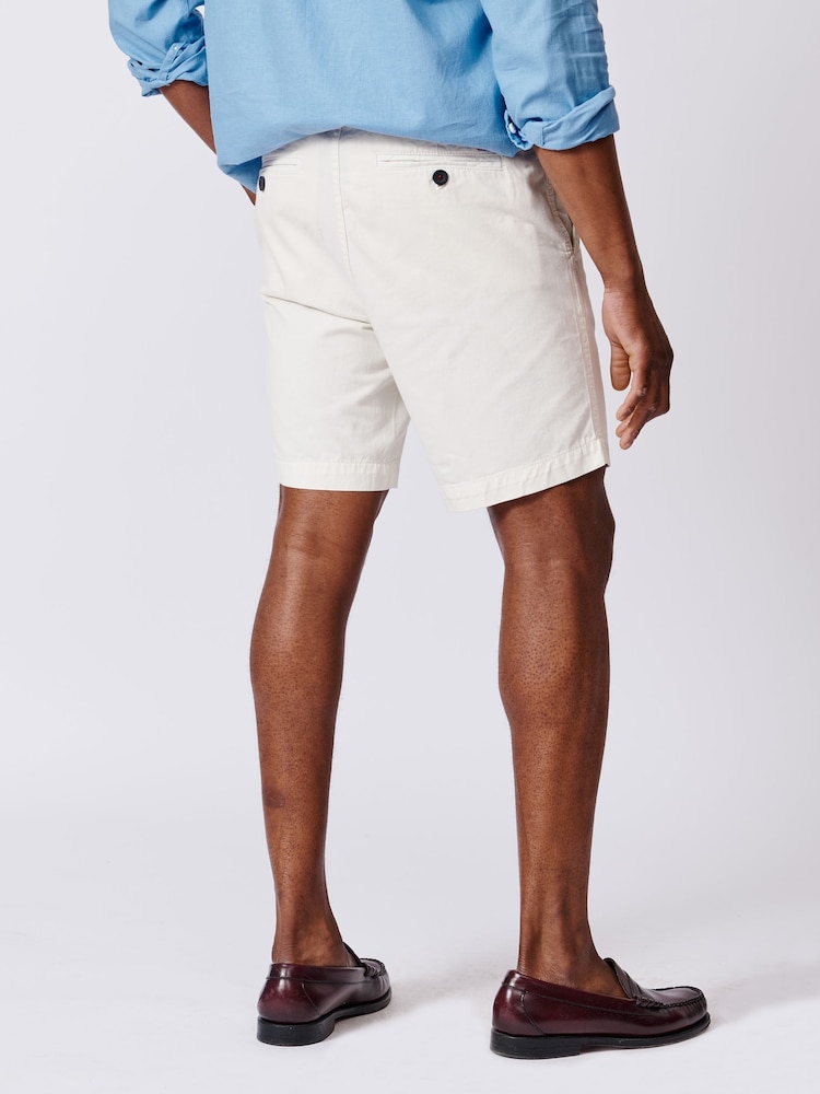 Aubin Blue Stamford 100% Cotton Chino Shorts - Image 2 of 5