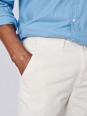 Aubin Blue Stamford 100% Cotton Chino Shorts - Image 3 of 5