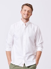 Aubin White Alder Oxford 100% Cotton Shirt - Image 1 of 7