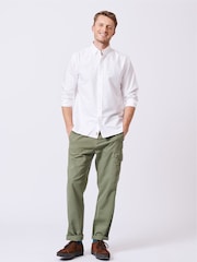 Aubin White Alder Oxford 100% Cotton Shirt - Image 3 of 7
