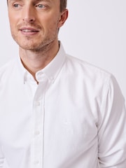 Aubin White Alder Oxford 100% Cotton Shirt - Image 4 of 7