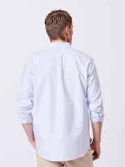 Aubin Blue Stripe Alder Oxford 100% Cotton Shirt - Image 2 of 7
