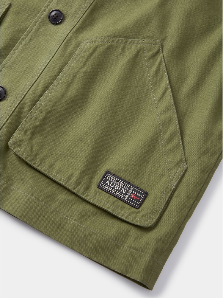 Aubin Green Ingham Barn 100% Cotton Jacket - Image 8 of 8