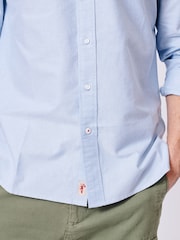 Aubin Blue Alder Oxford 100% Cotton Shirt - Image 5 of 7