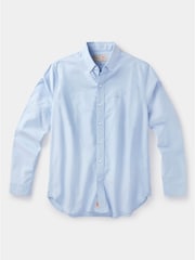 Aubin Blue Alder Oxford 100% Cotton Shirt - Image 7 of 7