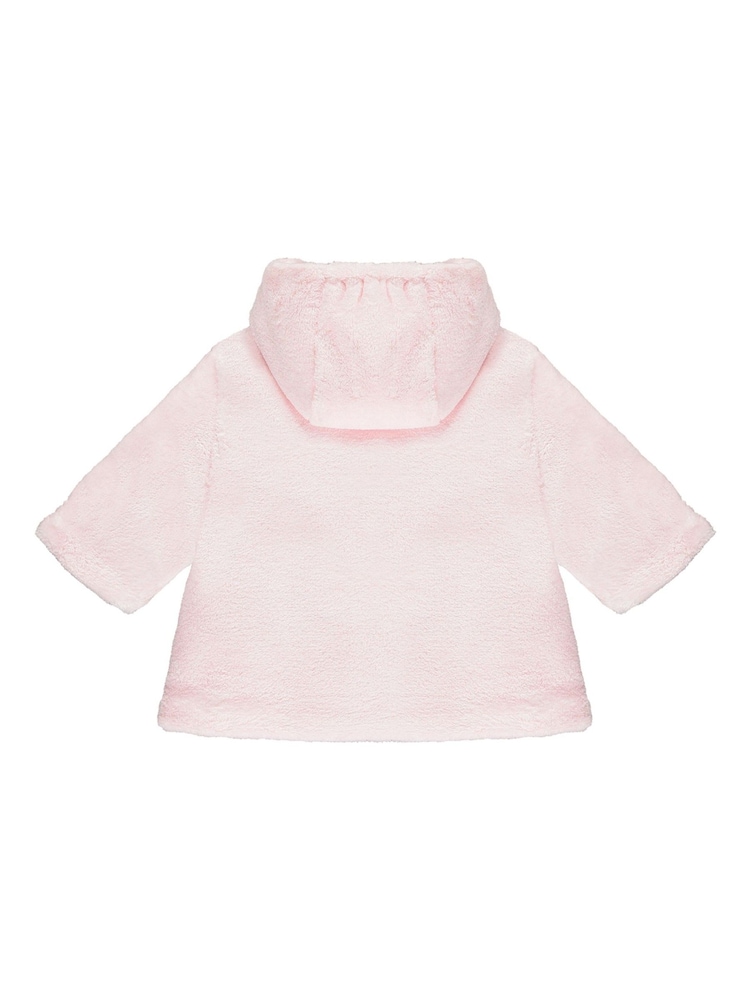 Emile Et Rose Pink Deep Pile Fleece Jacket With 3D Bunny And Hood - Image 3 of 3