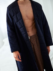 Chelsea Peers Blue Quilted Maximalist Dressing Gown - Image 5 of 5