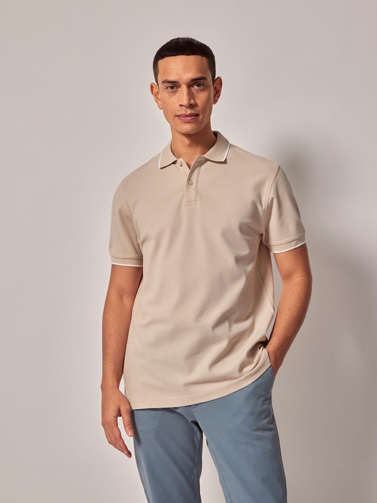 Short Sleeve Mercerized Polo T-Shirt - Image 1 of 4