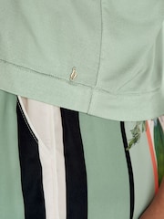 B by Ted Baker Green Floral Satin Jersey Short Set Pyjamas - Bild 5 von 12