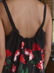 B by Ted Baker Crinkle Black Rose Shorts Set - Image 4 of 11