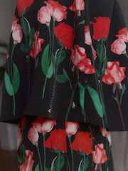 B by Ted Baker Crinkle Black Rose Shorts Set - Image 6 of 11
