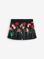B by Ted Baker Crinkle Black Rose Shorts Set - Image 9 of 11