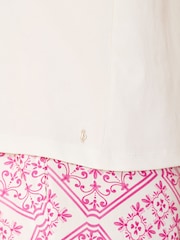 B by Ted Baker Pink Lemon Viscose Cotton Pyjamas - Image 6 of 8