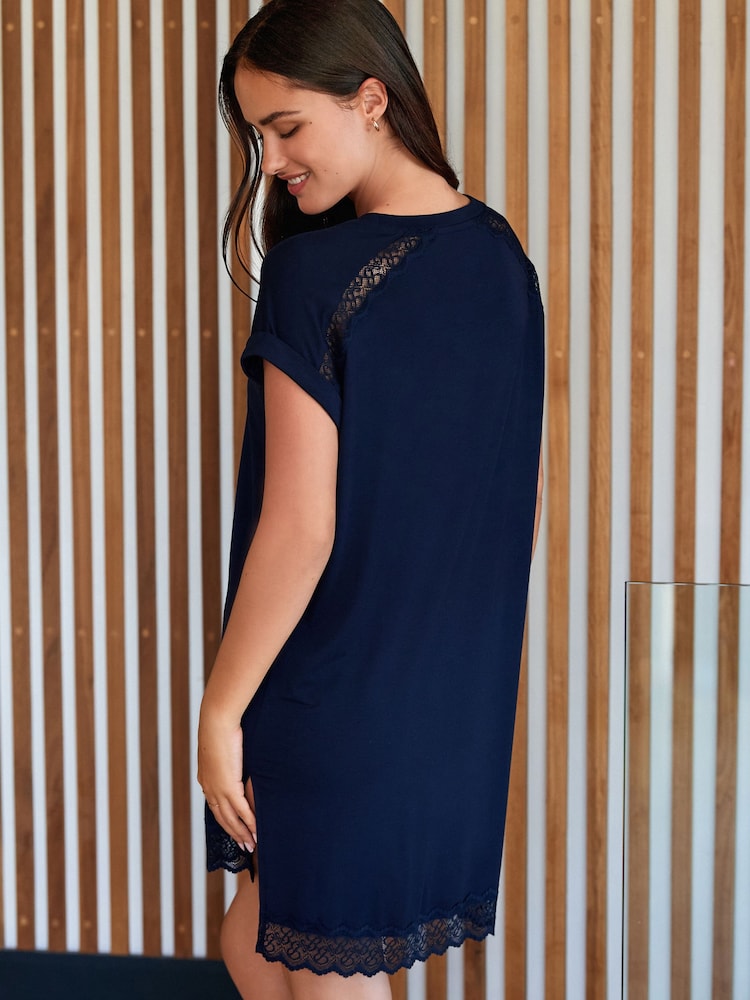 B by Ted Baker Lace Modal Nightie - Image 3 of 3 B by Ted Baker Lace Modal Nightie - Image 3 of 3