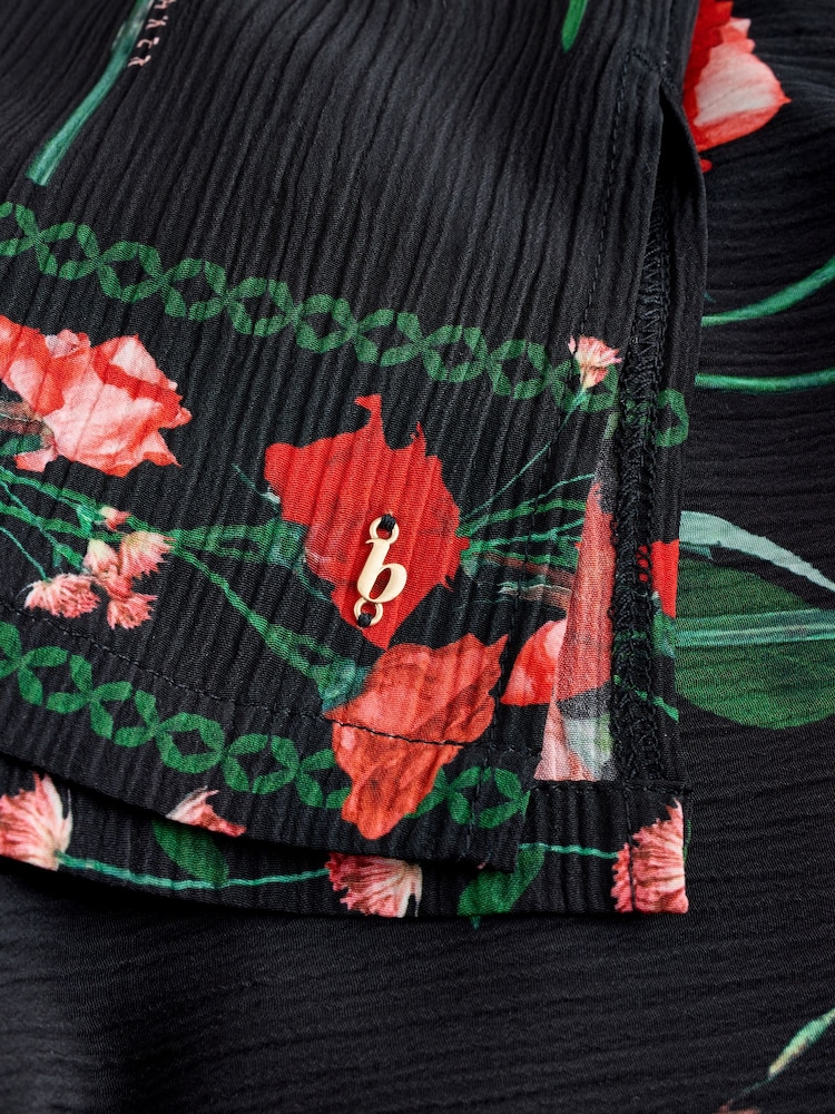 B by Ted Baker Crinkle Black Rose Robe - Image 12 of 12