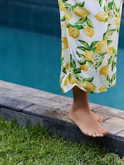 B by Ted Baker Lemon Viscose Cami White Pyjamas - Imagen 7 de 8