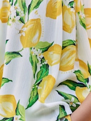 B by Ted Baker Lemon Viscose Cami White Pyjamas - Imagen 8 de 8