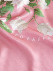 B by Ted Baker Pink Rose Floral Satin Jersey Mix Pyjamas - Bild 10 von 11