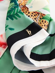 B by Ted Baker Green Floral Satin Button Through Pyjamas - Image 11 of 12