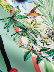 B by Ted Baker Green Floral Satin Button Through Pyjamas - Image 12 of 12