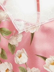 B by Ted Baker Pink Rose Floral Satin Cami Shorts Set - Bild 10 von 13