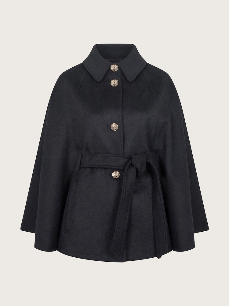 Monsoon Black Didi Dolman Sleeve Coat - Image 6 of 6 Monsoon Black Didi Dolman Sleeve Coat - Image 6 of 6