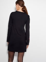 Monsoon Black Elle Embroidered Tunic Dress - Image 3 of 6