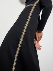Monsoon Black Pora Ponte Jersey Midi Dress - Image 4 of 5