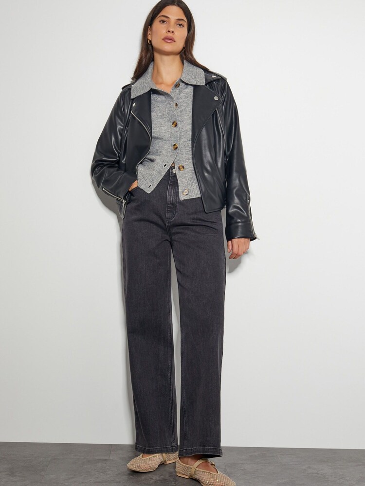 Monsoon Grey Cindy Short Sleeve Collar Cardigan - Image 2 of 4