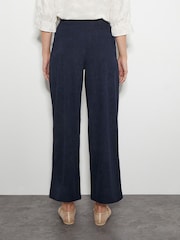Monsoon Blue Samira Corduroy Wide Leg Trousers - Image 3 of 5