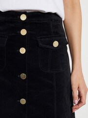 Monsoon Black Oriana Button Mini Skirt - Image 4 of 5