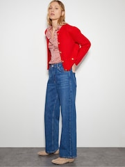 Monsoon Red Nancy Satin Stripe Blouse - Image 2 of 5