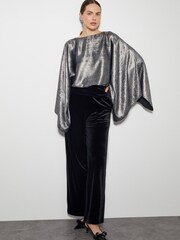 Monsoon Fifi Metalické barvy Batwing Top - Image 1 of 4