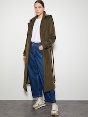 Monsoon Green Ollie Belted Trench Coat - Image 1 of 6