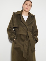 Monsoon Green Ollie Belted Trench Coat - Image 2 of 6