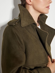 Monsoon Green Ollie Belted Trench Coat - Image 5 of 6