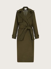 Monsoon Green Ollie Belted Trench Coat - Image 6 of 6