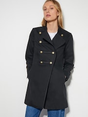 Monsoon Black Inez Military 100% Cotton Jacket - Image 2 of 5