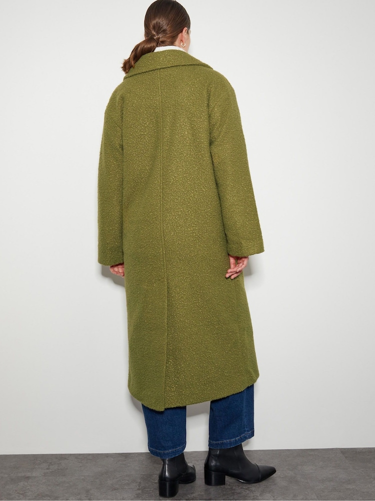Zielony - Monsoon Ophelia Double Breasted Boucle Coat - Image 3 of 5