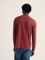 Seasalt Cornwall Red Crew Neck Sailor Long Sleeve T-Shirt - Image 3 of 5