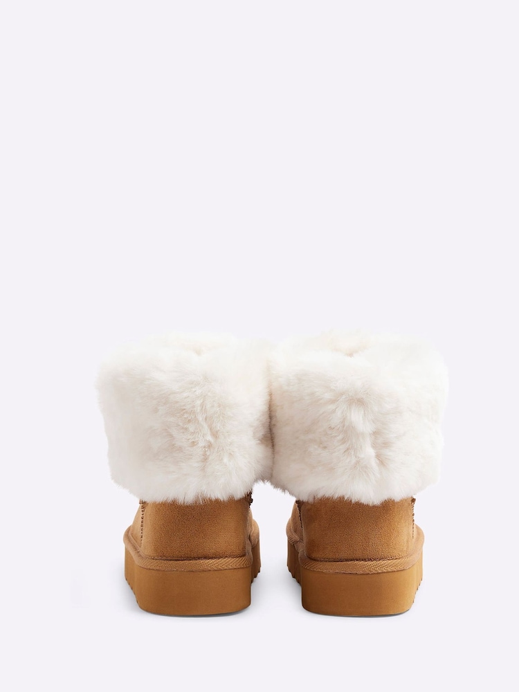 River Island Девочки с ботинки на подкладке из искусственного меха - Image 4 of 4 River Island Девочки с ботинки на подкладке из искусственного меха - Image 4 of 4