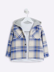River Island Blue Boys Essentials 100% Cotton Hoodie Set - Image 3 of 5