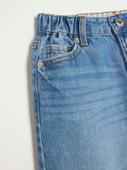 River Island Blue Girls Denim Wide Leg Jeans - Image 2 of 3