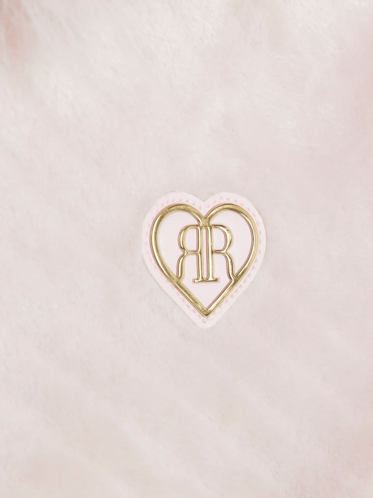 River Island Pink Girls Cosy Chevron Dress Set - Image 4 of 4