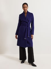 Phase Eight Purple Nicci Wool Coat - Image 3 of 7